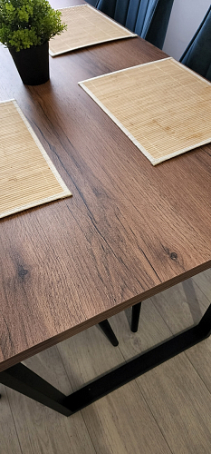 Деревянный стол Лота Лофт 120x75 дуб крафт табачный / черный матовый фото покупателя 347