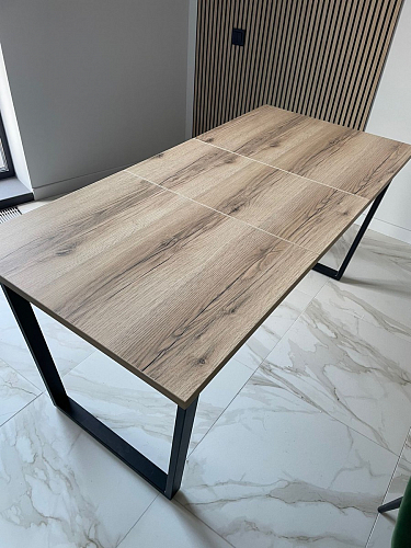 Деревянный стол Лота Лофт 120х75 белый матовый / дуб крафт золотой фото покупателя 505