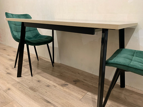 Стол раскладной Колон Лофт 120 32 мм дуб галифакс табако / черный матовый фото покупателя 5