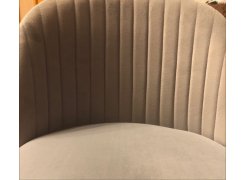 Стул на металлокаркасе Gabi 1 бежевый / черный с серебряными наконечниками фото покупателя 180