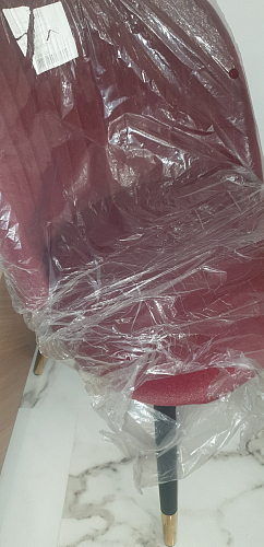 Стул на металлокаркасе Gabi 1 line light blue / black фото покупателя 137