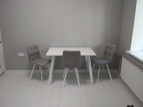 Стул на металлокаркасе Чилли бежевый / белый каркас фото покупателя 1280