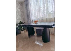 Керамический стол Готланд 180(240)х90х79 вяз скандинавский / золото фото покупателя 17