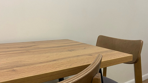 Стол Тринити Лофт 120 32 мм дуб галифакс табако / черный матовый фото покупателя 855