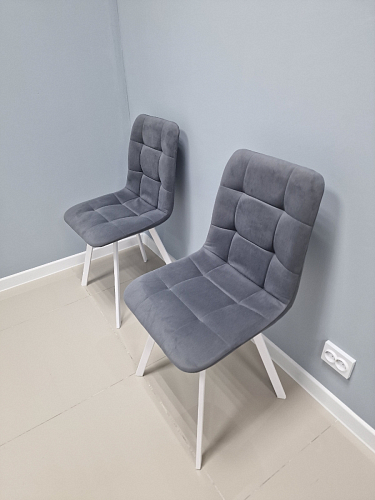 Стул на металлокаркасе Чилли К черный / зеленый фото покупателя 108