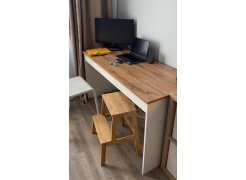 Письменный стол Сантия 120 дуб вотан / белый фото покупателя 5