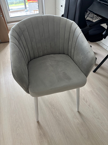 Кресло Корсо крутящееся фиолетовое Velutto 25 / черное фото покупателя 2