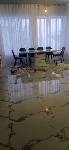 Стул на металлокаркасе Capri голубой фото покупателя 62