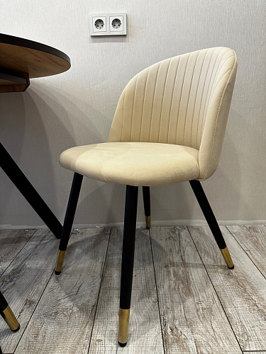 Стул на металлокаркасе Gabi 1 light purple / black фото покупателя 552