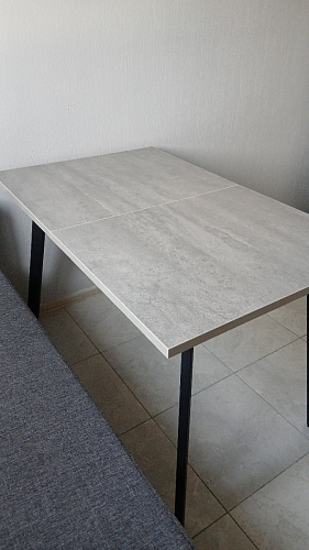 Стол Тринити Лофт 120 32 мм дуб галифакс табако / черный матовый фото покупателя 738