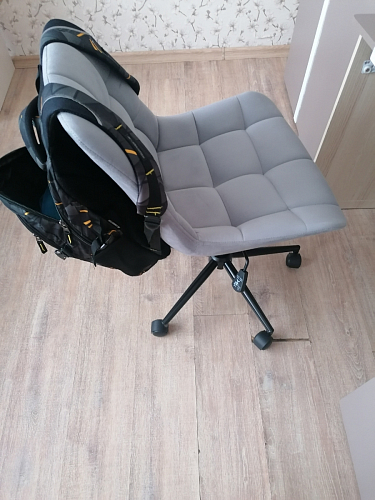 Компьютерное кресло Честер латте / черный фото покупателя 24