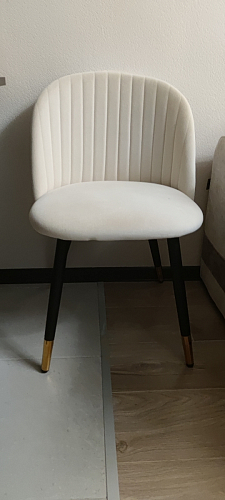 Стул на металлокаркасе Gabi 1 light purple / black / gold фото покупателя 179