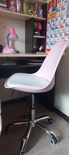 Компьютерное кресло Kolin с подушкой clear / white фото покупателя 11