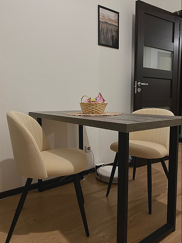 Стул на металлокаркасе Gabi 1 light purple / black / gold фото покупателя 260