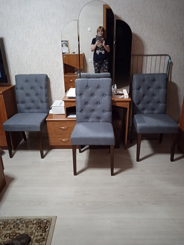 Стул Amelia white / fabric cream фото покупателя 11