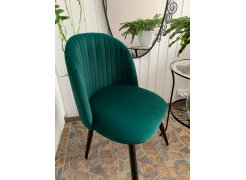 Стул на металлокаркасе Gabi 1 бежевый / черный с серебряными наконечниками фото покупателя 297