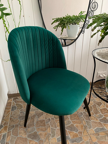 Стул на металлокаркасе Gabi gray / black фото покупателя 297