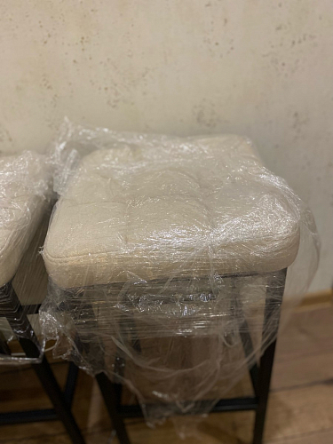 Барный стул Лофт микровелюр катания блэк / черный матовый фото покупателя 137