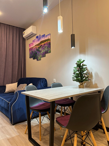 Стол Лота Лофт 120 32 мм бетон / черный матовый фото покупателя 280