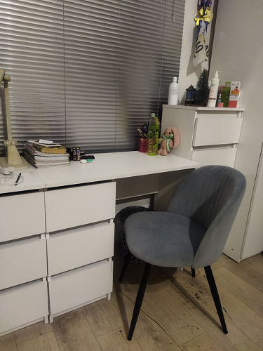 Стул на металлокаркасе Gabi gray / black фото покупателя 396