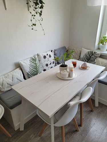 Стол Тринити Лофт 120 32 мм дуб галифакс табако / черный матовый фото покупателя 765