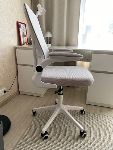 Компьютерное кресло Konfi dark gray / pink / white фото покупателя 154