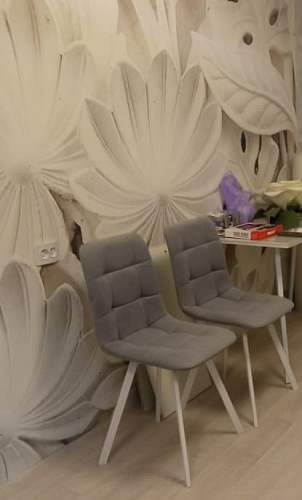 Стул на металлокаркасе Чилли зеленый / белый каркас фото покупателя 694