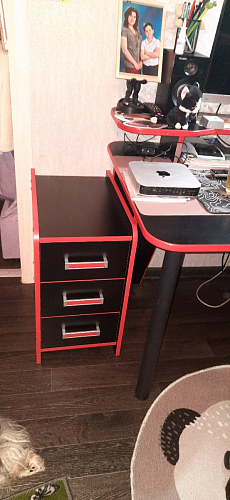 Тумба Ханна черная / красная  - Уцененный экземпляр фото покупателя 59