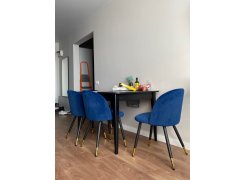 Стул на металлокаркасе Gabi 1 gray / black фото покупателя 759