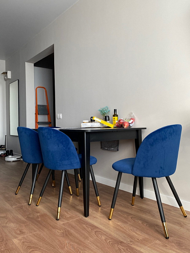 Стул на металлокаркасе Gabi 1 light purple / black фото покупателя 759