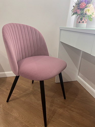 Стул на металлокаркасе Gabi beige / black / gold фото покупателя 918