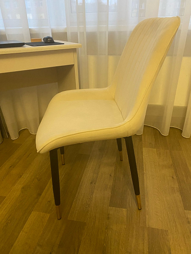 Стул на металлокаркасе Seda 1 green / gold / black фото покупателя 69