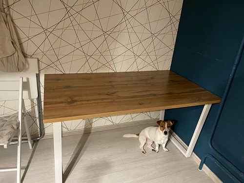 Стол Лота Лофт 120 32 мм бетон / черный матовый фото покупателя 307