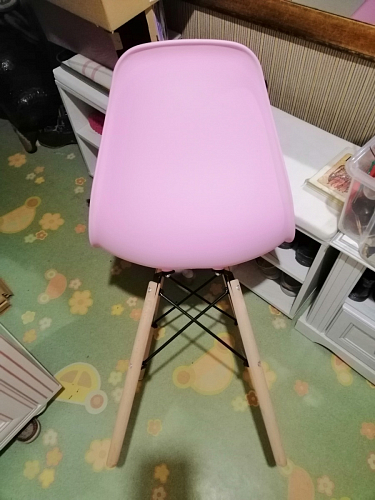 Пластиковый стул Eames PC-015 желтый фото покупателя 436