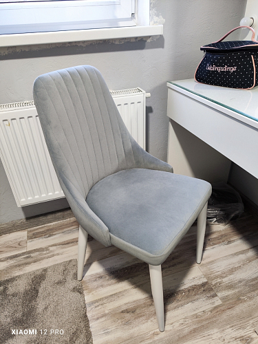 Стул на металлокаркасе Kora white / gray фото покупателя 81