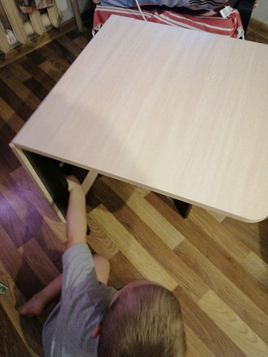 Стол-книжка СтК6 венге / дуб молочный высота 54 см фото покупателя 119