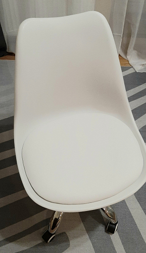 Компьютерное кресло Kolin с подушкой clear / white фото покупателя 209