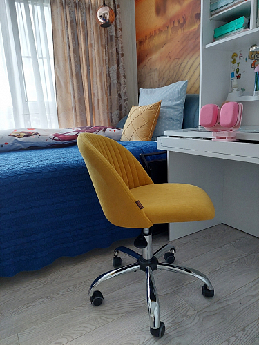 Компьютерное кресло Melody/Мелоди молочное фото покупателя 129