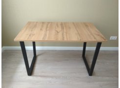 Деревянный стол Лота Лофт 120(160)х75 черный матовый / бетон светлый фото покупателя 683