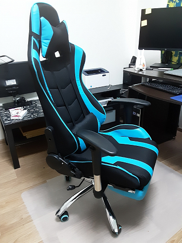 Компьютерное кресло Kano 1 light blue / black фото покупателя 114