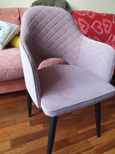 Стул на металлокаркасе Vener beige / black фото покупателя 5