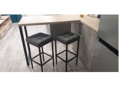 Барный стул Лофт кожзам d1 / черный матовый фото покупателя 317