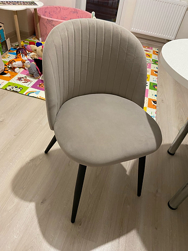 Стул на металлокаркасе Gabi 1 beige / black фото покупателя 658