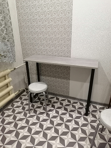 Барная стойка Дилан Лофт 120х40х90 бетон светлый фото покупателя 91