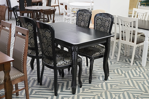 Стол Каллисто патина серебро из шоурума 1