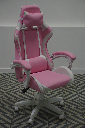 Компьютерное кресло Rodas белый / розовый из шоурума 6