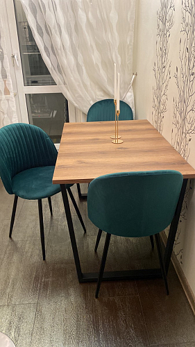 Стол Лота Лофт 120 32 мм бетон / черный матовый фото покупателя 163