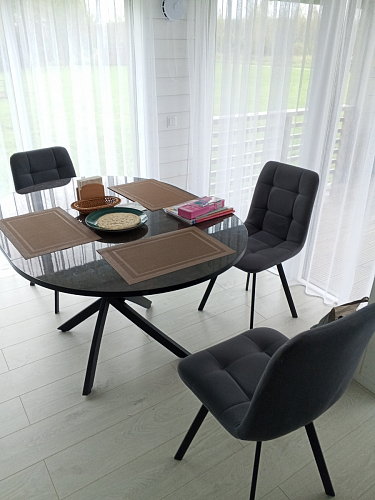 Комплект стульев Чилли 2 шт бежевый / черный фото покупателя 381