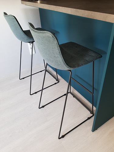 Полубарный стул CQ-8280E-1 синий 2078 фото покупателя 1