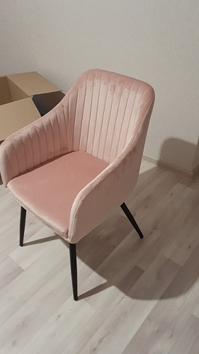 Стул на металлокаркасе Slam dark beige фото покупателя 32